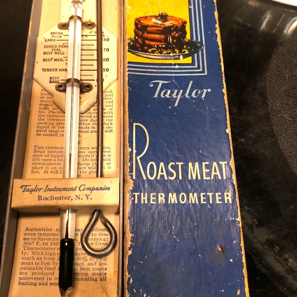 Taylor Kitchen Vintage Roast Meat And Poultry Thermometer From The